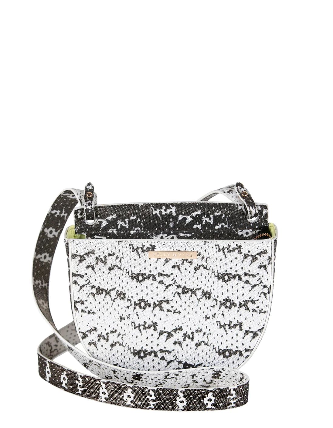 No Curfew Crossbody in Black & White Saffie | Kelly Wynne | Kelly Wynne Handbags