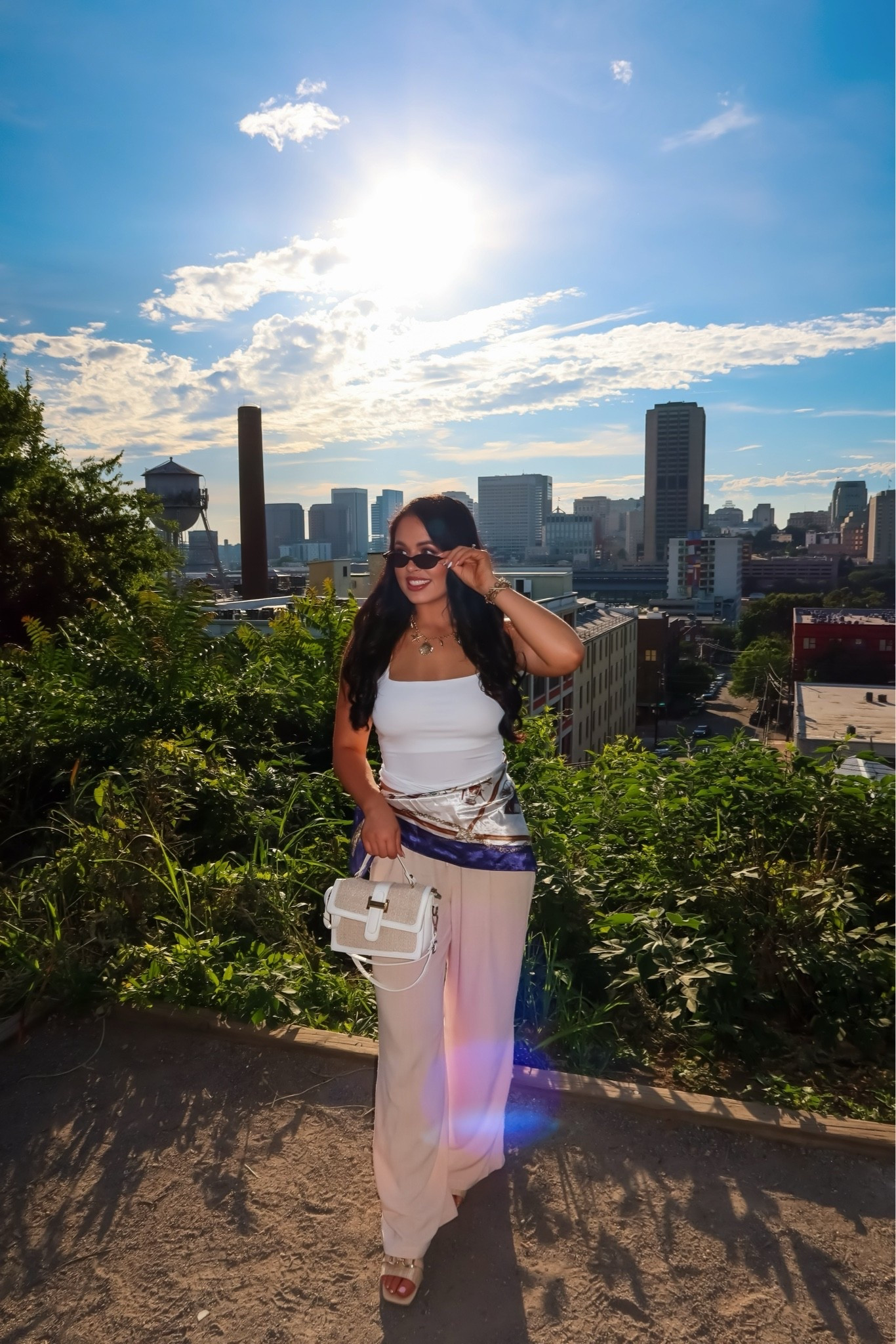 Amazon white bodysuit (medium), Amazon viral wrinkle free pants (medium), Amazon fall satin scarf — an easy fall transition look #founditonamazon

#LTKSaleAlert #LTKootd