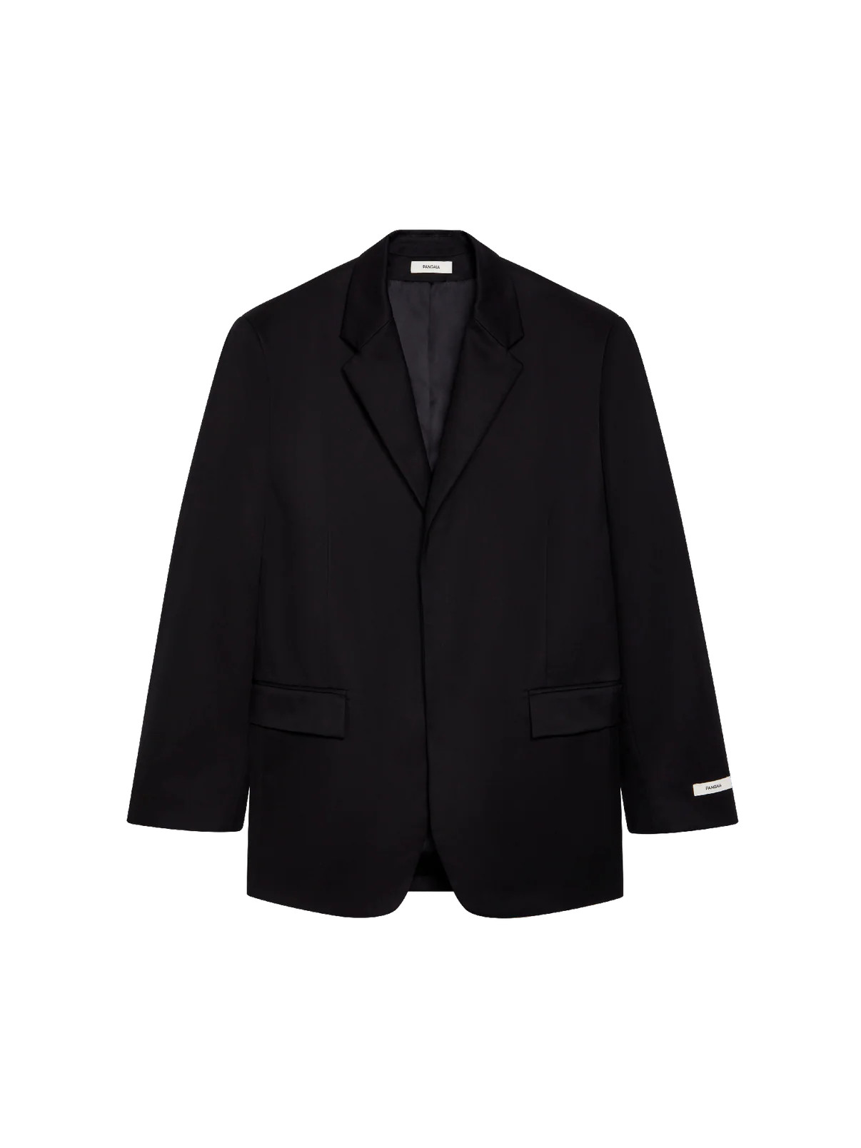 Men's Organic Cotton Oversized Tailored Blazer - Black - Pangaia | The Pangaia (EU, UK, AUS)