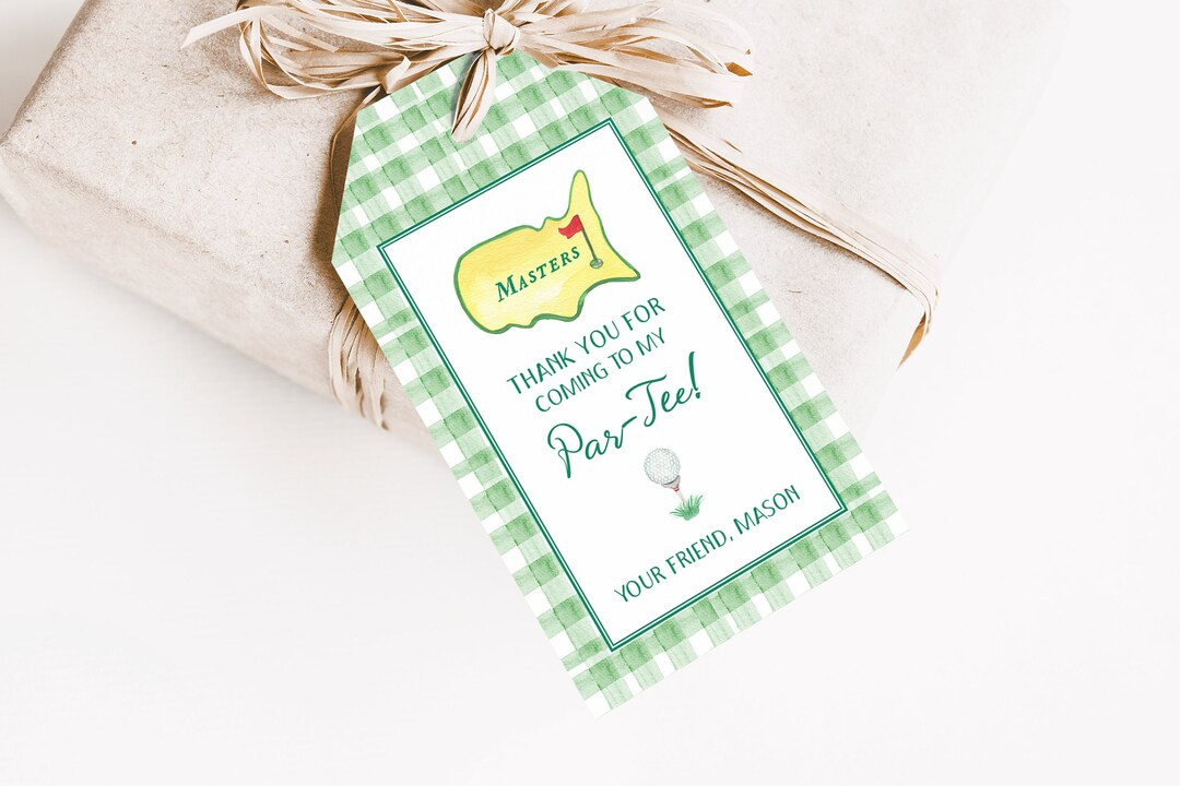 Golf Gift Tag Set | Custom Sports Birthday Party Favor Hang Tags | Etsy (US)