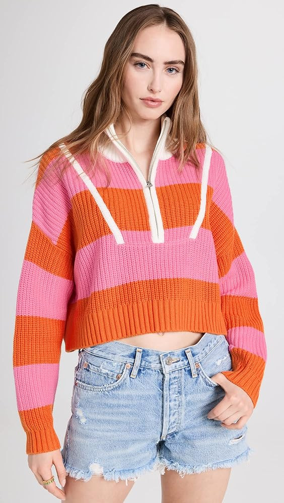 STAUD Women's Cropped Hampton Sweater | Amazon (US)