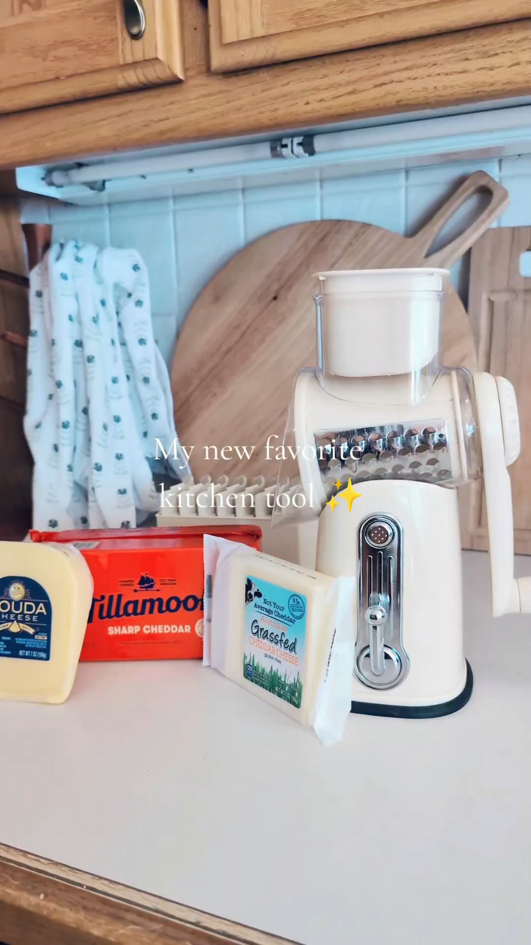 If you shred a lot of cheese this is an amazing kitchen gadget. I make Mac and cheese all the time and it only takes a few minutes to shred and very easy to clean#cheesegrater #kitchengadget #kitchentools #susteas #kitchen

#LTKmomlife #LTKHome