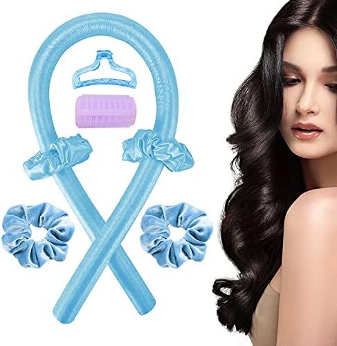 Heatless Hair Curlers, Heatless Curling Rod Headband You Can To Sleep In Overnight, Silk Heatless... | Amazon (US)