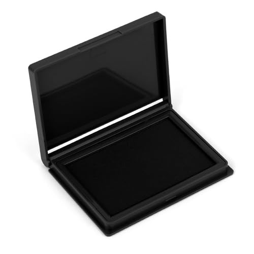 Black Stamp Pad, 4 x 2.5 Inch Ink Pad for Stamps, All-Purpose Felt Pad | Amazon (US)