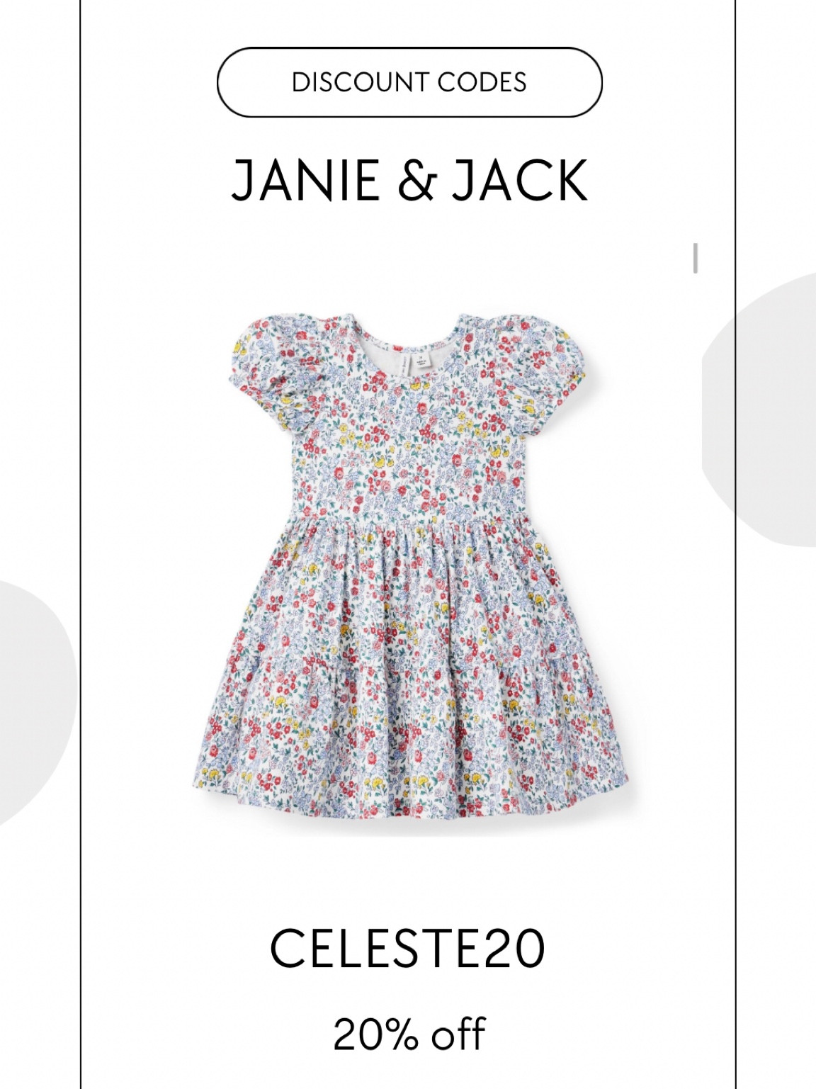 Janie & Jack discount code for 20% off CELESTE20 

#LTKSeasonal #LTKkids #LTKBacktoSchool