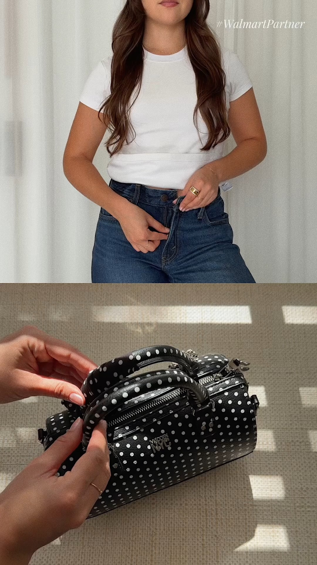 #WalmartPartner the finishing touch really does make all the difference 🤍 Styling this Madden NYC bag from @walmart with one of my everyday outfit formulas #MaddenNYC #walmart

#LTKgrwm