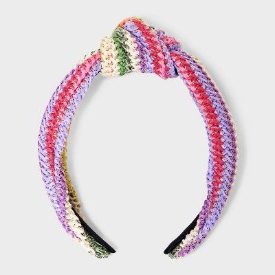 Striped Knitted Headband - Universal Thread™ Rainbow | Target