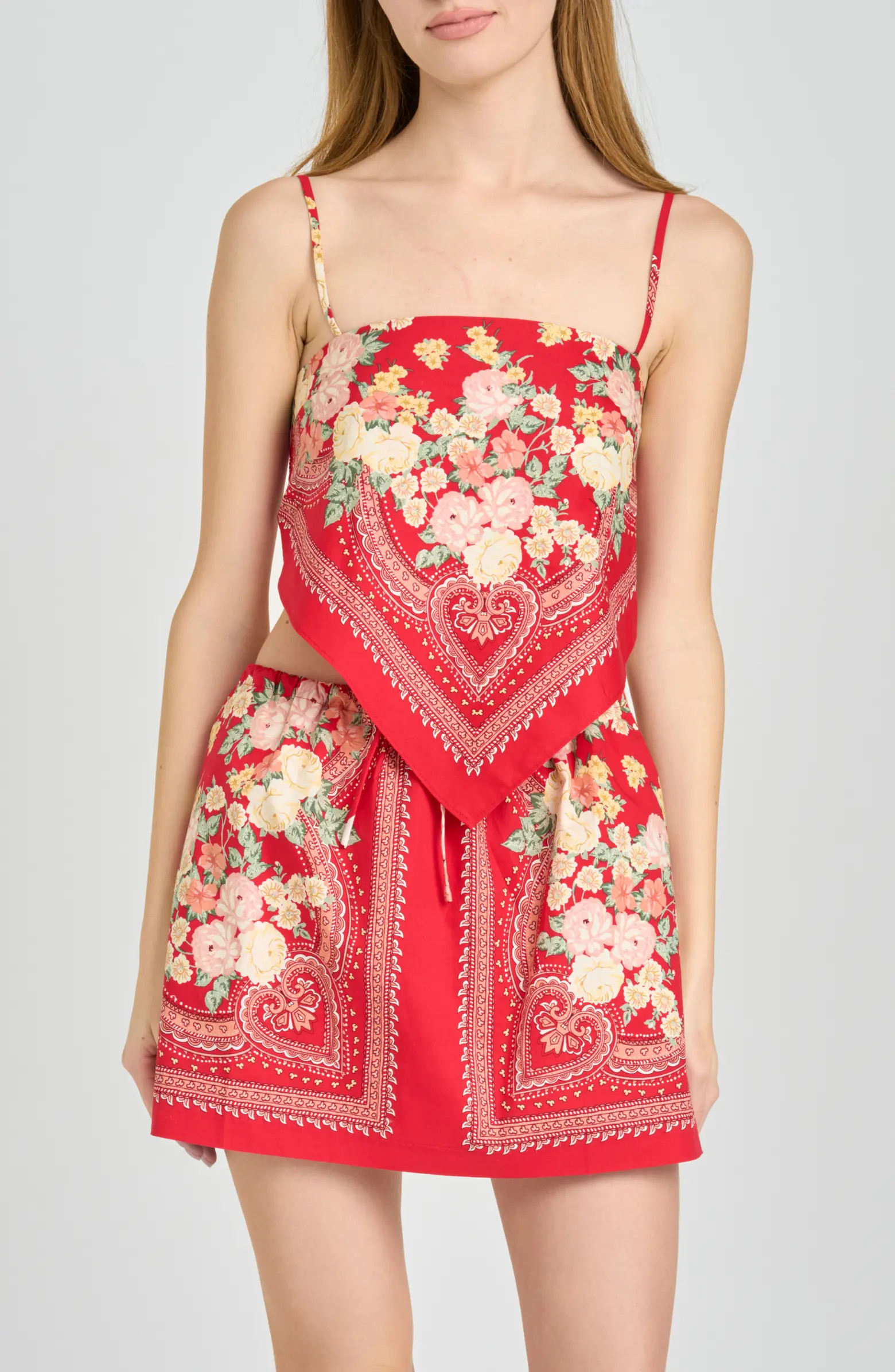 Luna Floral Scarf Camisole | Nordstrom