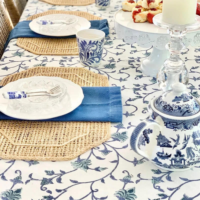 Green Ivy Rectangular Tablecloth | Wayfair North America