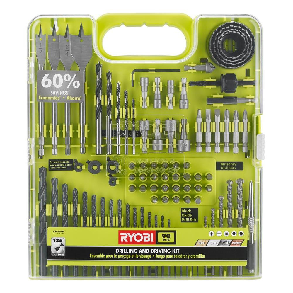 Drill and Drive Kit (90-Piece) | The Home Depot