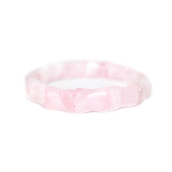 Bamboo Bangle, Rose Quartz | Hazen & Co