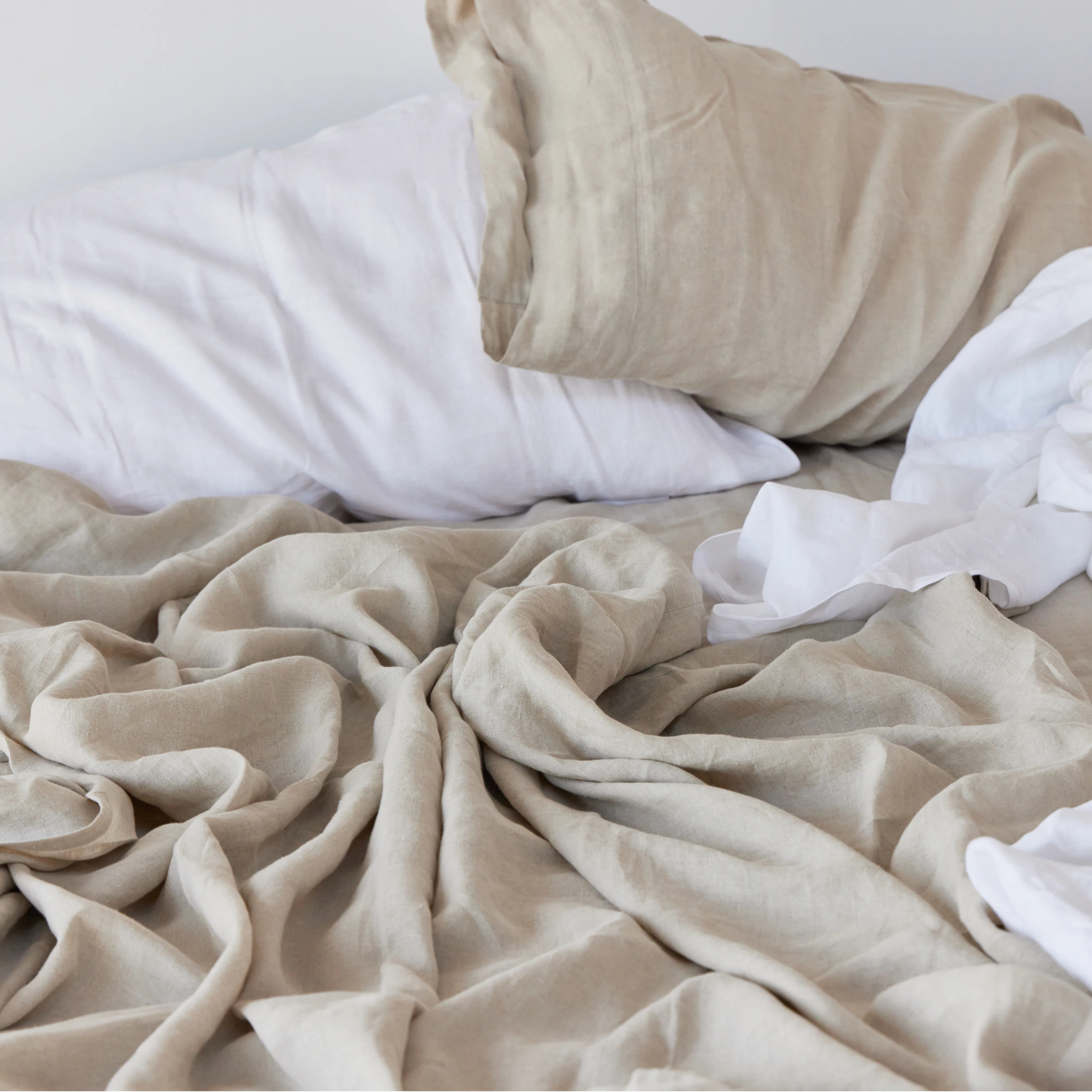Natural Linen Sheets - Queen / White | Avocado Mattress