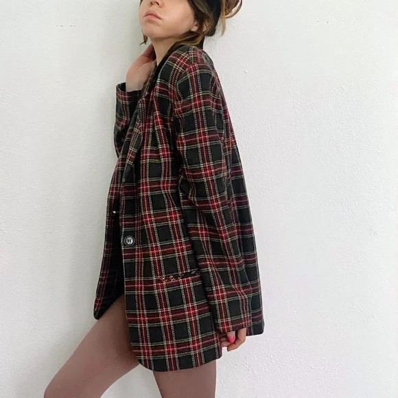 Vintage Sag Harbor oversized wool blend blazer | Poshmark