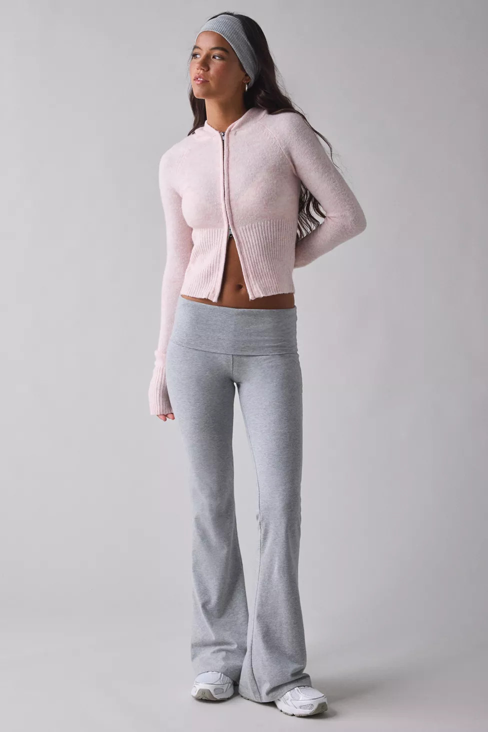 BDG Monet Knit Full-Zip Hoodie Sweater | Urban Outfitters (US and RoW)