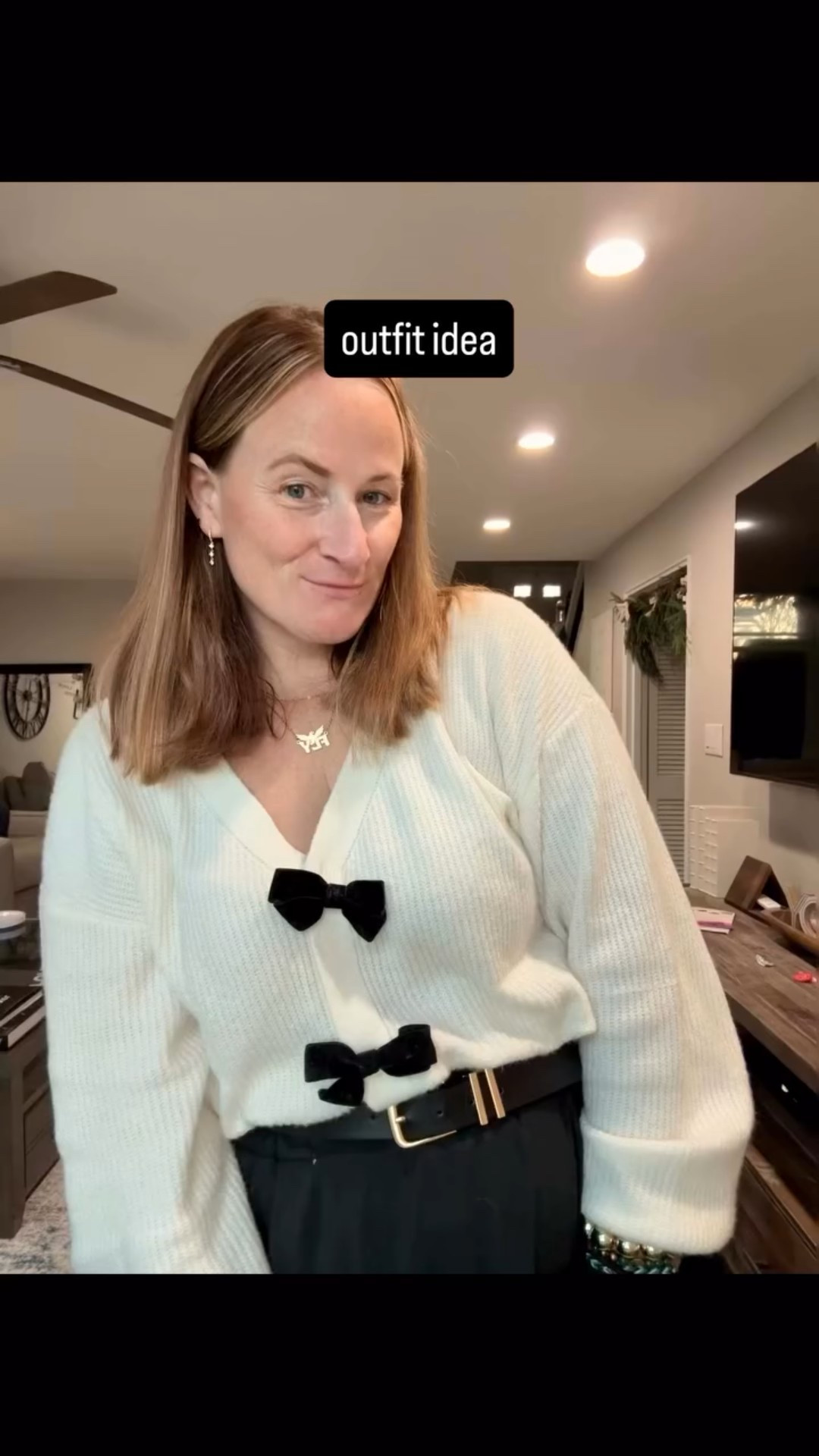 I can’t decide if my fave part of this outfit is the sweater or the boots. 

Boots are so comfy for all day wear. Sweater is cozy & soft. Could be worn all holiday season! 

Let me know if you need a direct link because this outfit is a must!