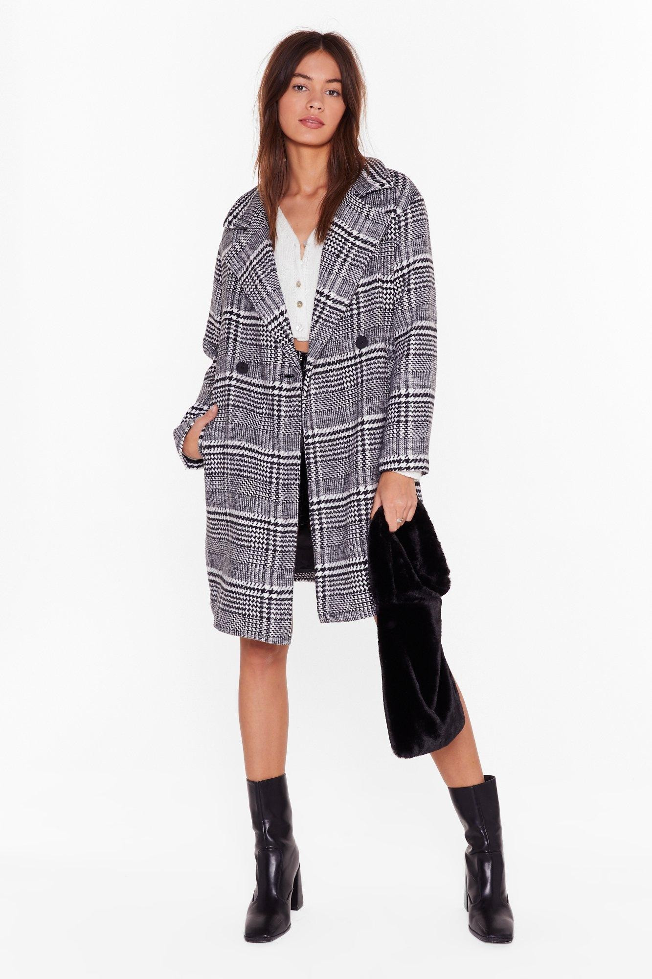 Keep You in Check Longline Coat | NastyGal (US & CA)