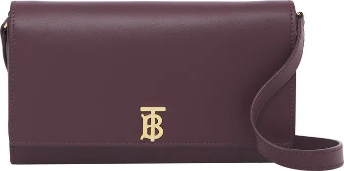 Burberry Hannah Leather Wallet on a Strap | Nordstrom | Nordstrom