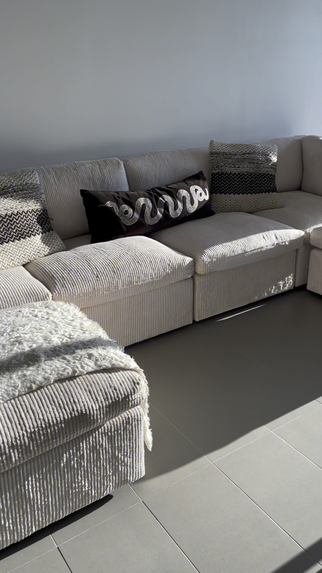 Best decision I made!! So much space now and I can also turn this into a bed for movie night 🤪🤪

Annai 129" Wide Reversible Modular Corner Sectional with Ottoman, white soft beige sectional sofa, corduroy textured sectional couch, wayfair finds, furniture inspo, home inspo, condo apartment furnishing

#LTKfamily #LTKVideo #LTKhome