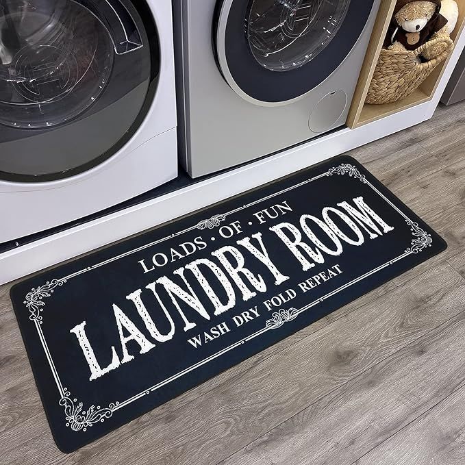 Laundry Room Rug Runner Non Slip Laundry Mats Mudroom Runner Farmhouse Kitchen Floor Mat Bathroom... | Amazon (US)