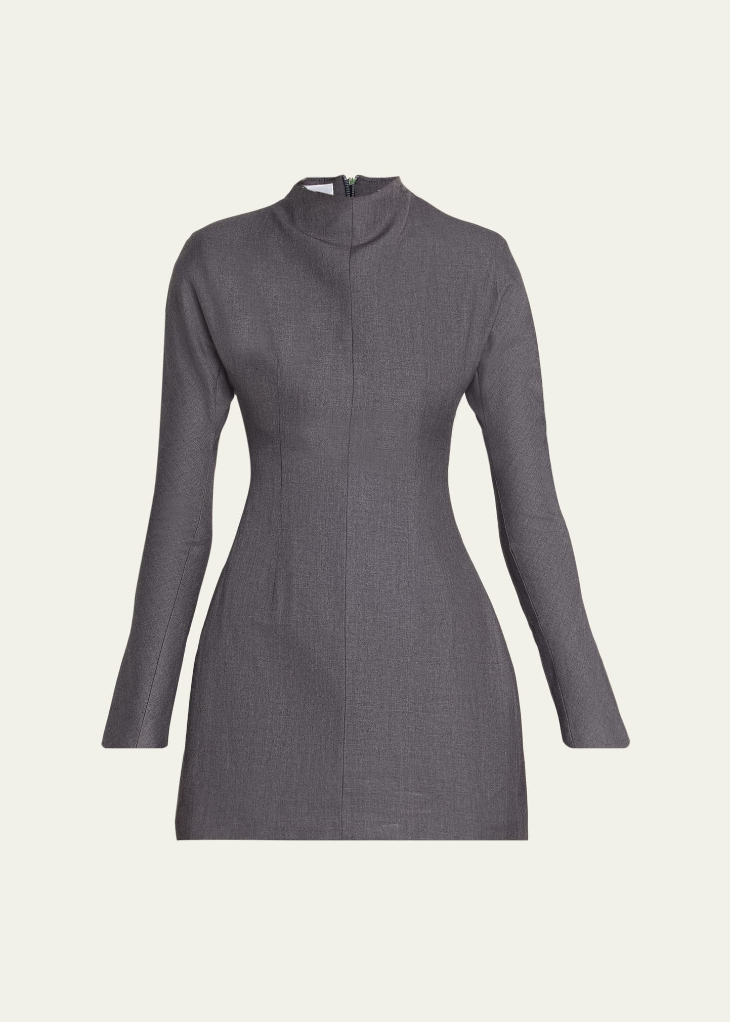 AEXAE Contoured Turtleneck Mini Dress | Bergdorf Goodman