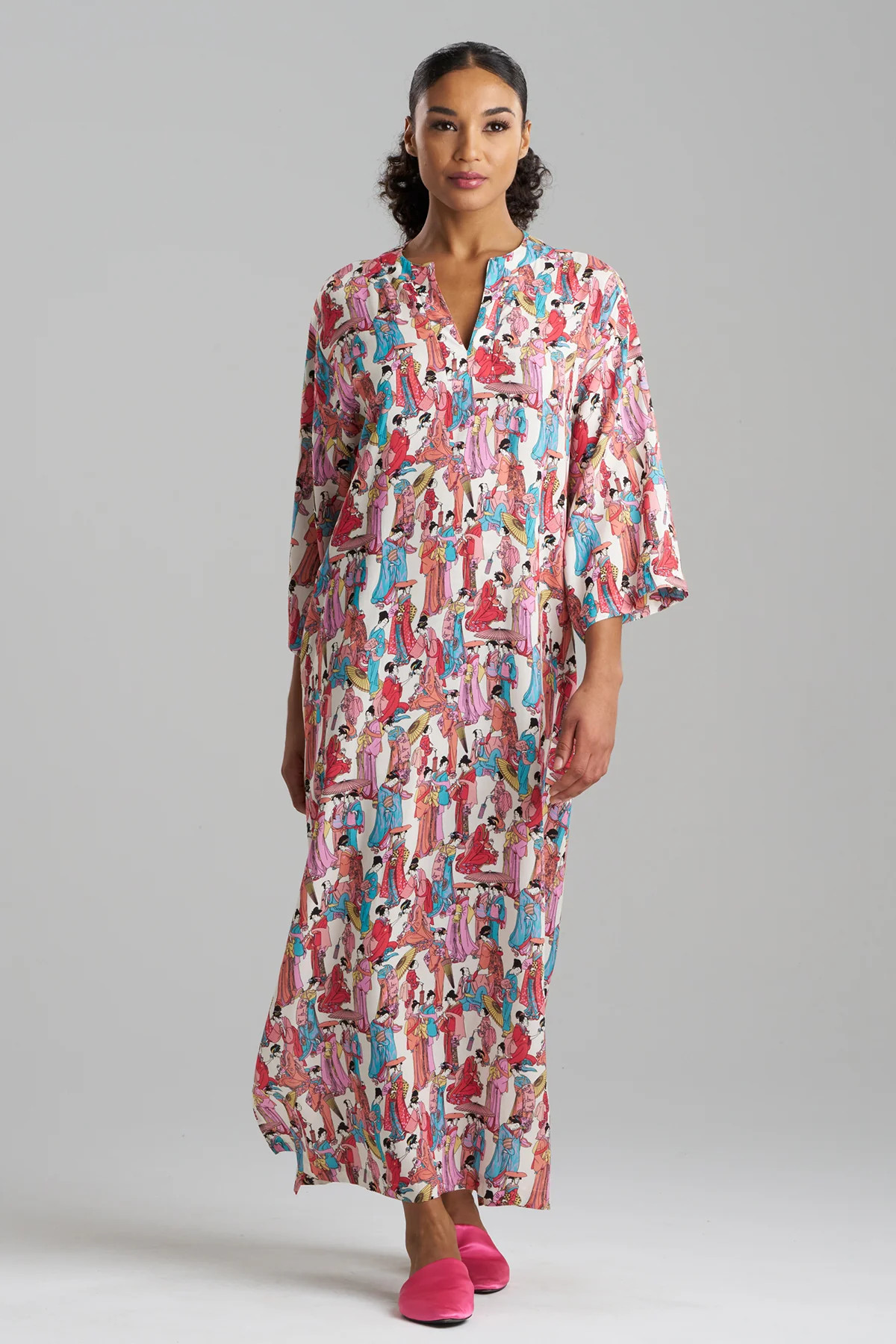 Promenade Challis Caftan | Natori