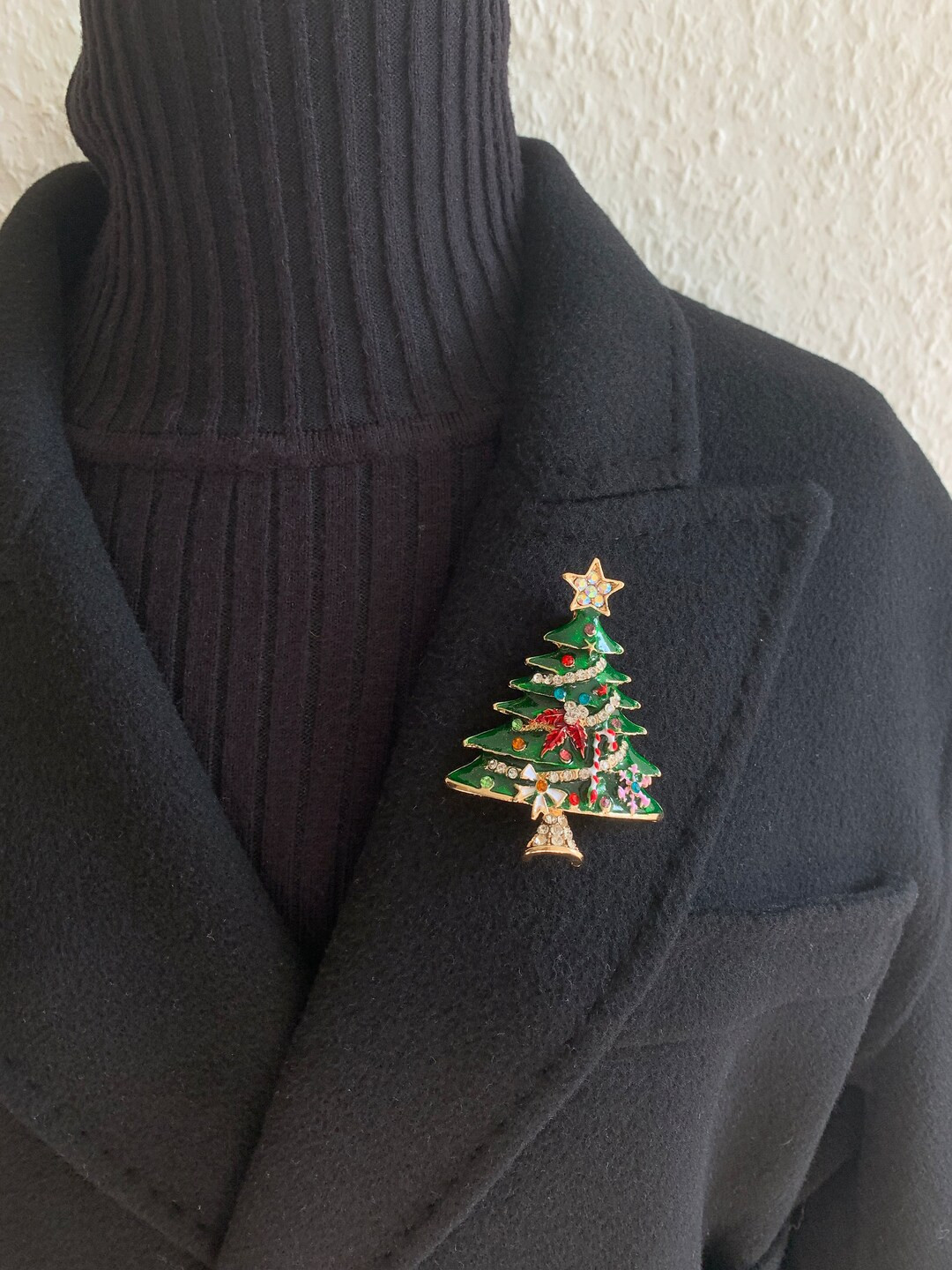 Elegante Weihnachtsbaum Broschen niedliche Brosche Party gold farbe Pins Schmuck Geschenk unisex ... | Etsy (US)