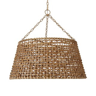Poppy 6-Light Woven Drum Chandelier | Ballard Designs, Inc.