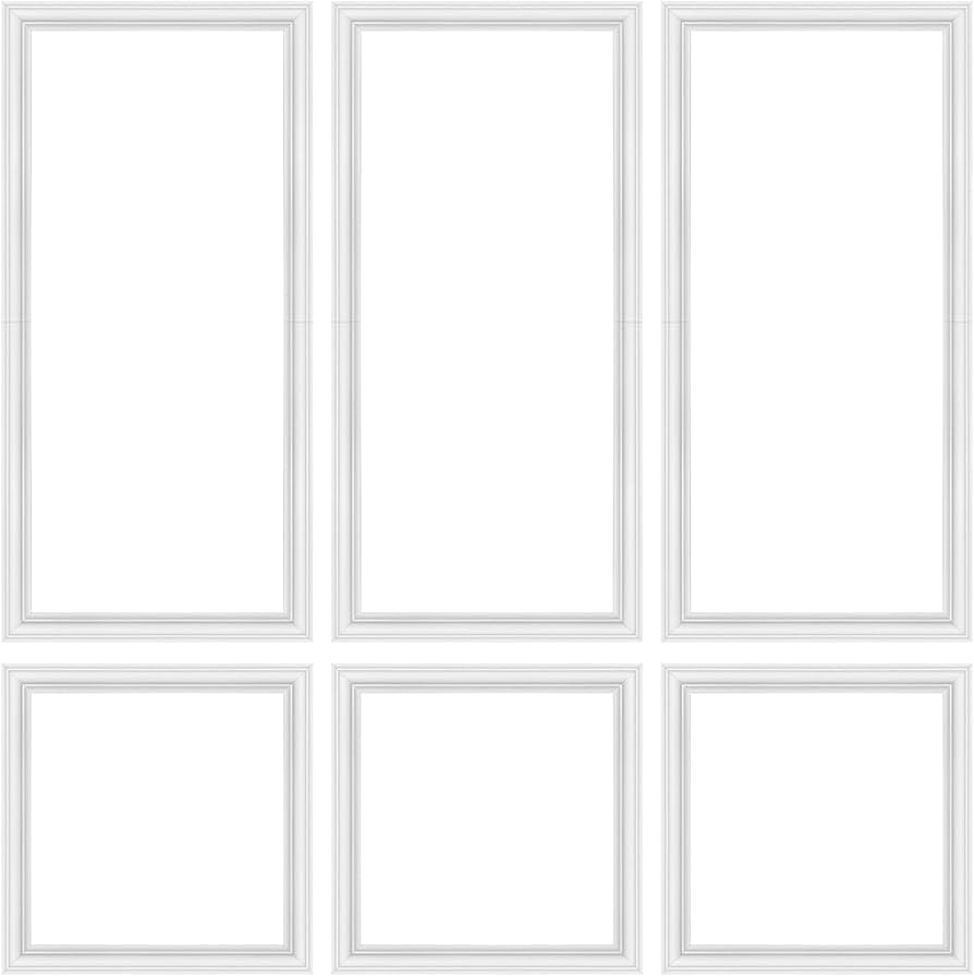 3 Set Peel and Stick Wall Molding Kit,Pre-Cut Wall Panels for Interior Wall Decor,Premade Wainsco... | Amazon (US)