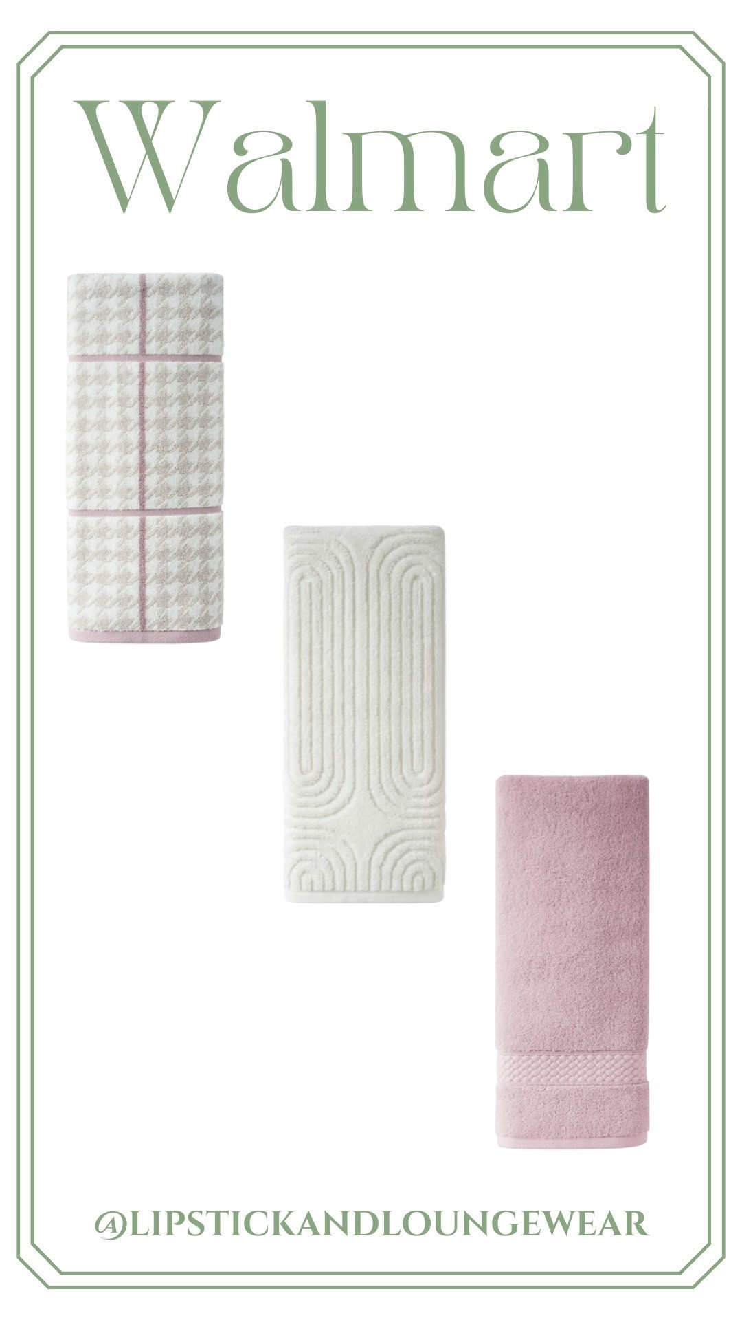 These towels from Walmart are from the Beautiful by Drew Barrymore line and I love them! So soft, plush, and don't get too saturated too quickly with water from your hands. 

