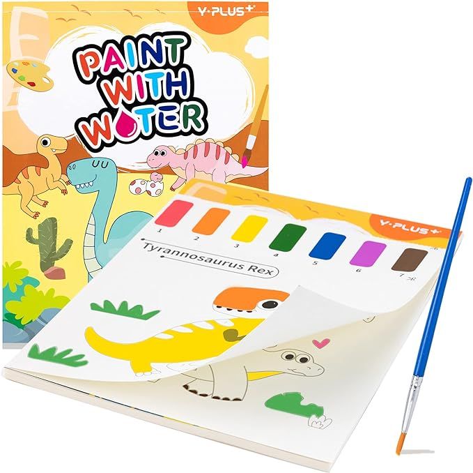 YPLUS Paint with Water Books for Toddlers, Watercolor Painting Paper for Kids Ages 1-3, 2-4, Art ... | Amazon (US)