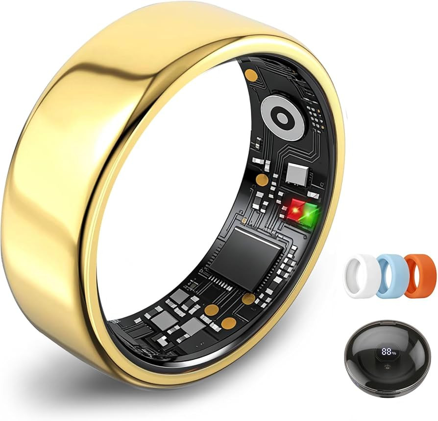 Smart Ring for Women Men,Fitness Tracker Ring,Heart Rate,Blood Oxygen,Step Tracker,Sleep Tracker,... | Amazon (US)