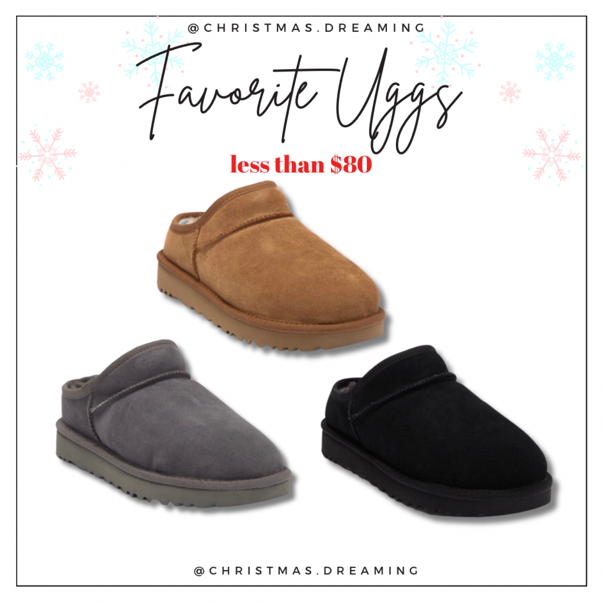 My favorite Ugg slippers for less than $80

Ootd, slippers, cozy, pajamas, shoes, Uggs

#LTKGiftGuide #LTKSeasonal #LTKHoliday