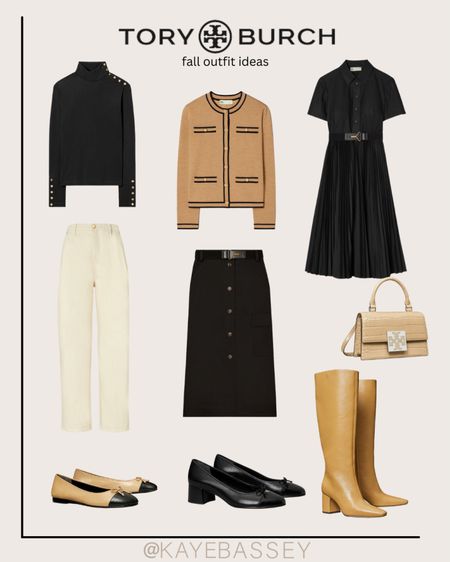 Tory Burch fall outfits or teacher outfits or work outfit ideas! 
Sweaters and knits
Midi skirt 
Midi dress 
Ballet flats 
Boots and bags 

#LTKSeasonal #LTKworkwear #LTKstyletip