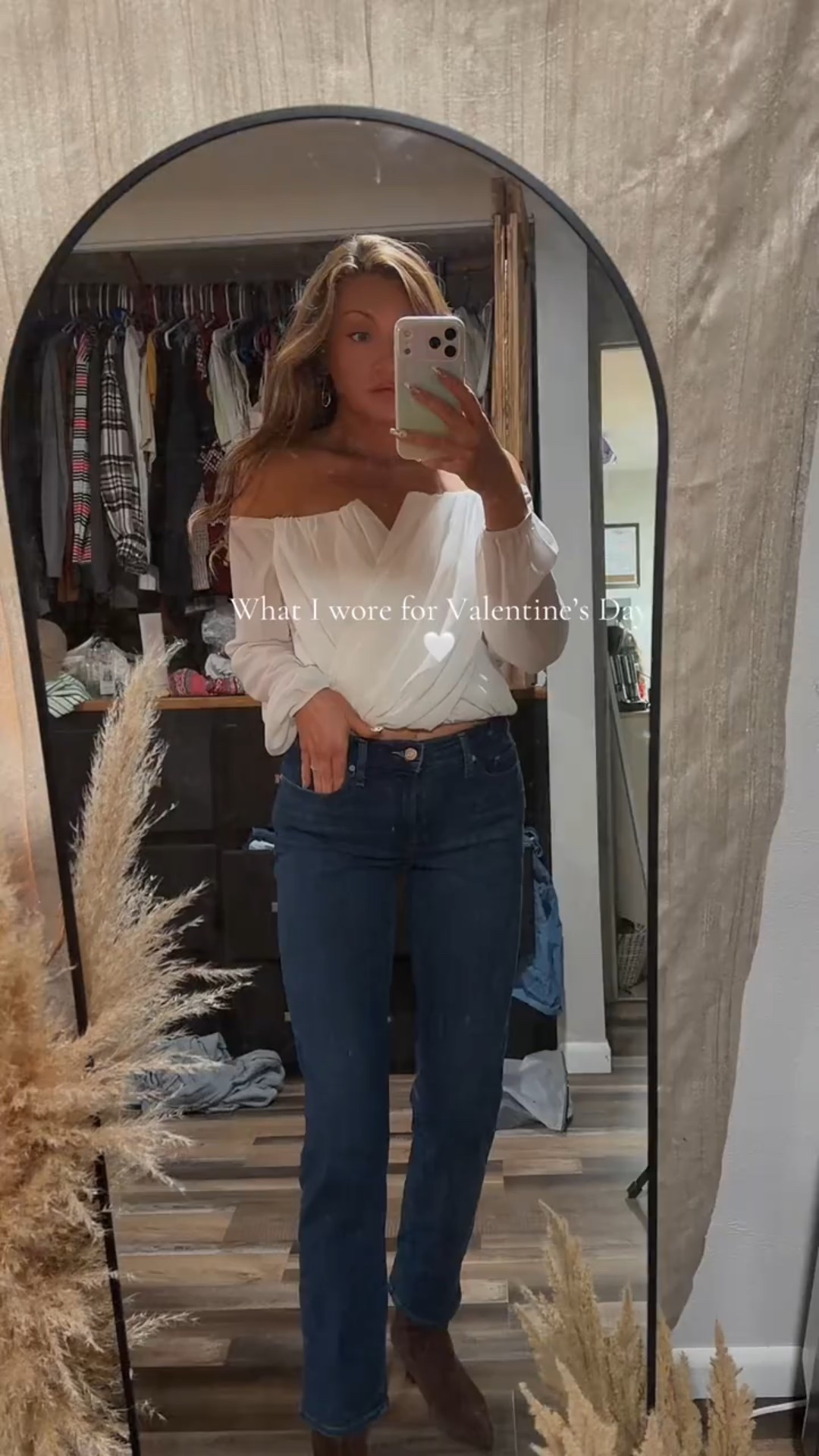 Valentine’s Day fit 🤍
Soft, comfy, and still felt put together—perfect for dinner, laughs, and love 🥹

✨ , jeans, boots & earrings are all linked on my LTK
And top is actually from windsor a few seasons back . So I found some similar styles
#valentinesdayoutfit #softgirlstyle #cinnamongirl #ltkfinds #whatiwore

#LTKgrwm #LTKootd #LTKTall