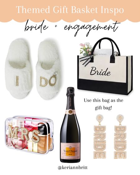 Themed Gift Basket Idea for the Bride - Bridal, Bachelorette and Engagement Gifts

#LTKGiftGuide #LTKwedding
