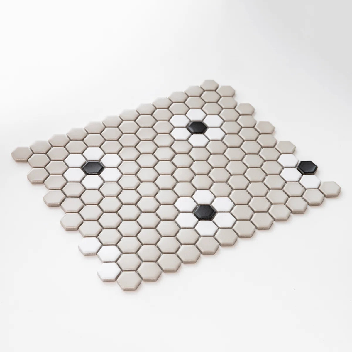 Value Series 1“ x 1" Porcelain Honeycomb Mosaic Wall & Floor Tile | Wayfair North America