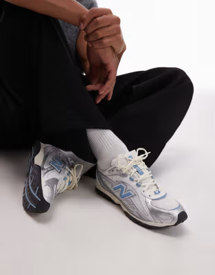 New Balance 204L unisex trainers in white and blue | ASOS | ASOS (Global)