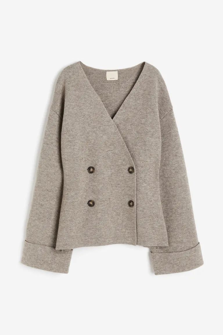 Double-breasted Wool Cardigan | H&M (US + CA)