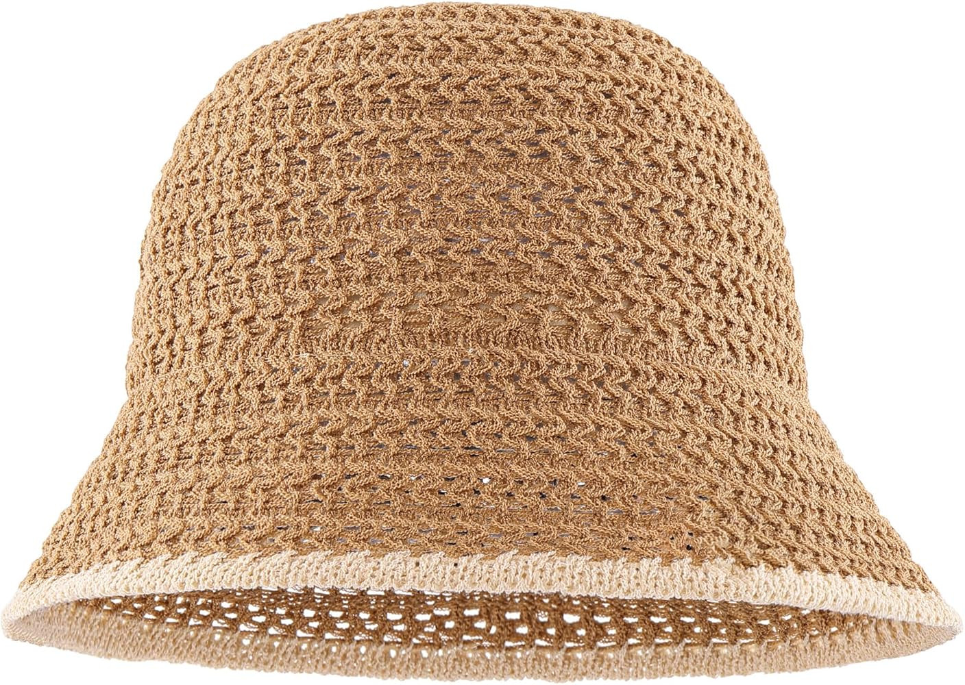 FALETO Women Foldable Sun Hats Mesh Woven Bucket Hat Portable Summer Hats for Traveling Beach Sun... | Amazon (US)