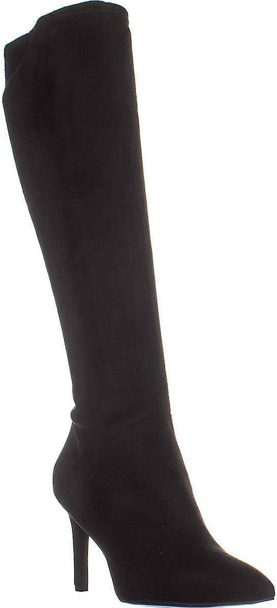 Nine West Womens Chelsis Solid Pointed Toe Knee-High Boots | Amazon (US)