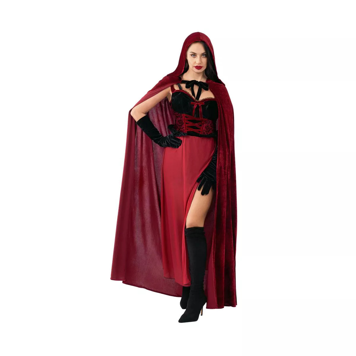 SYNCFUN Women Dark Red Riding Hood Halloween Costume Women Little Devil Costume for Halloween Cos... | Target