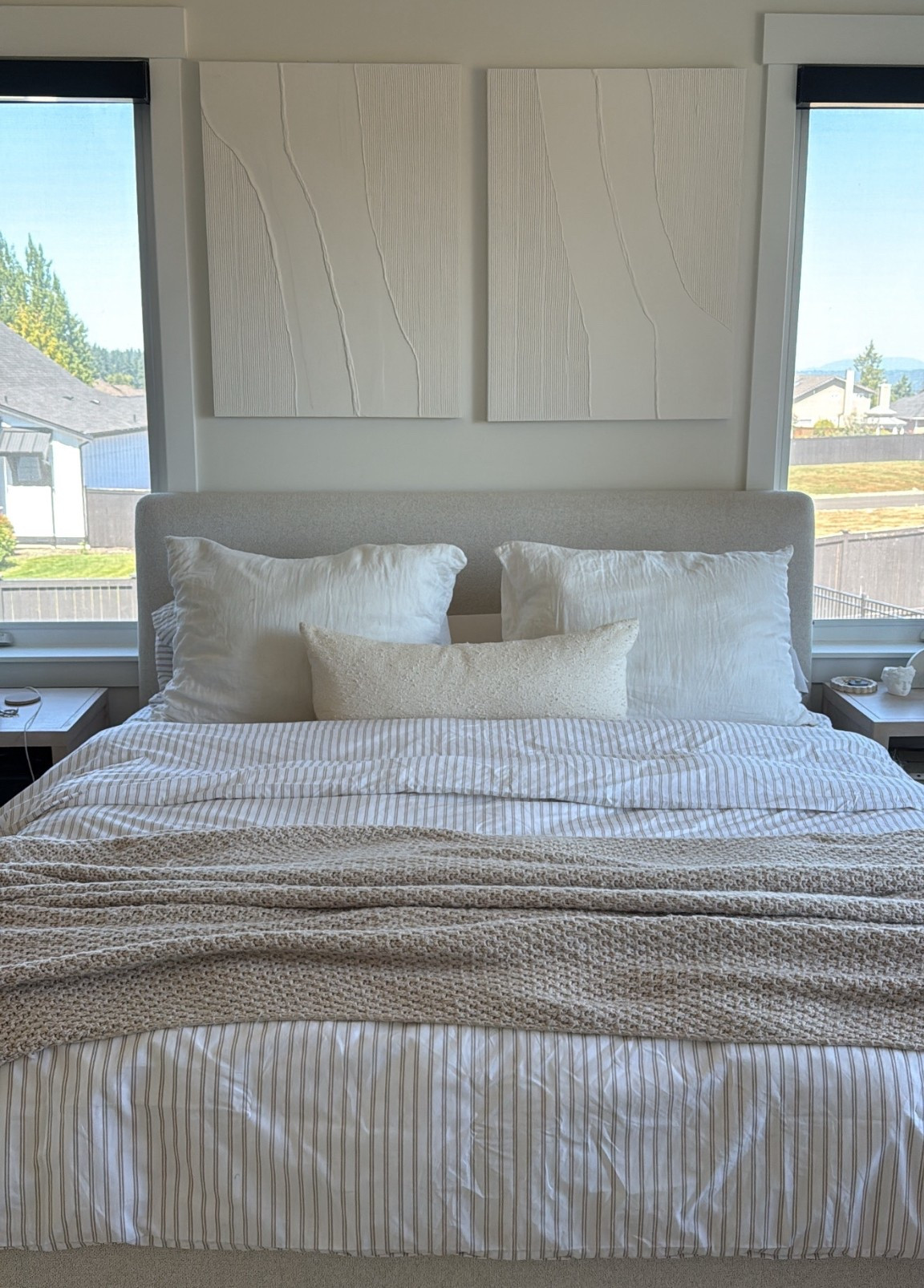 my bedding deets! labor day sale is 8/26-9/2, 25% off site wide! #BrooklinenPartner @brooklinen 