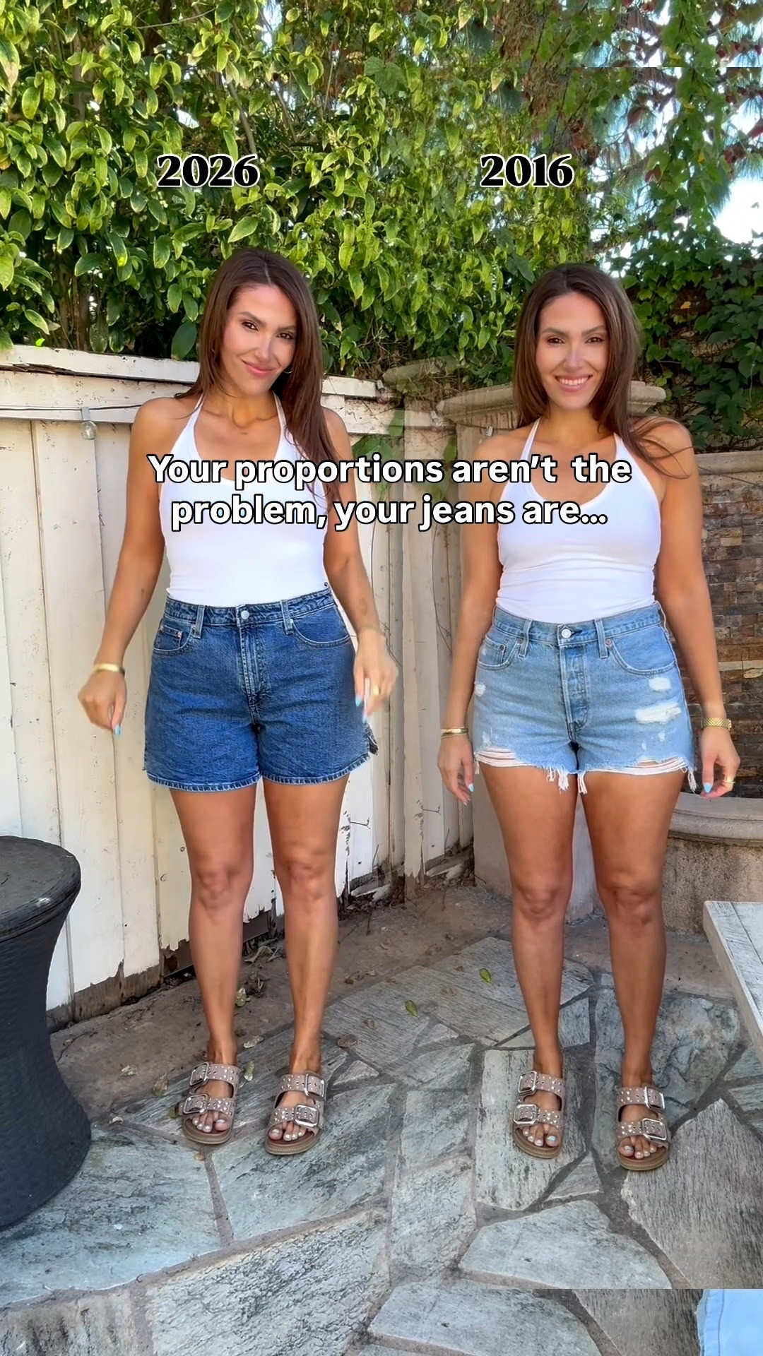 Size 8/medium Jean shorts. Size S tank

#LTKmomlife #LTKootd