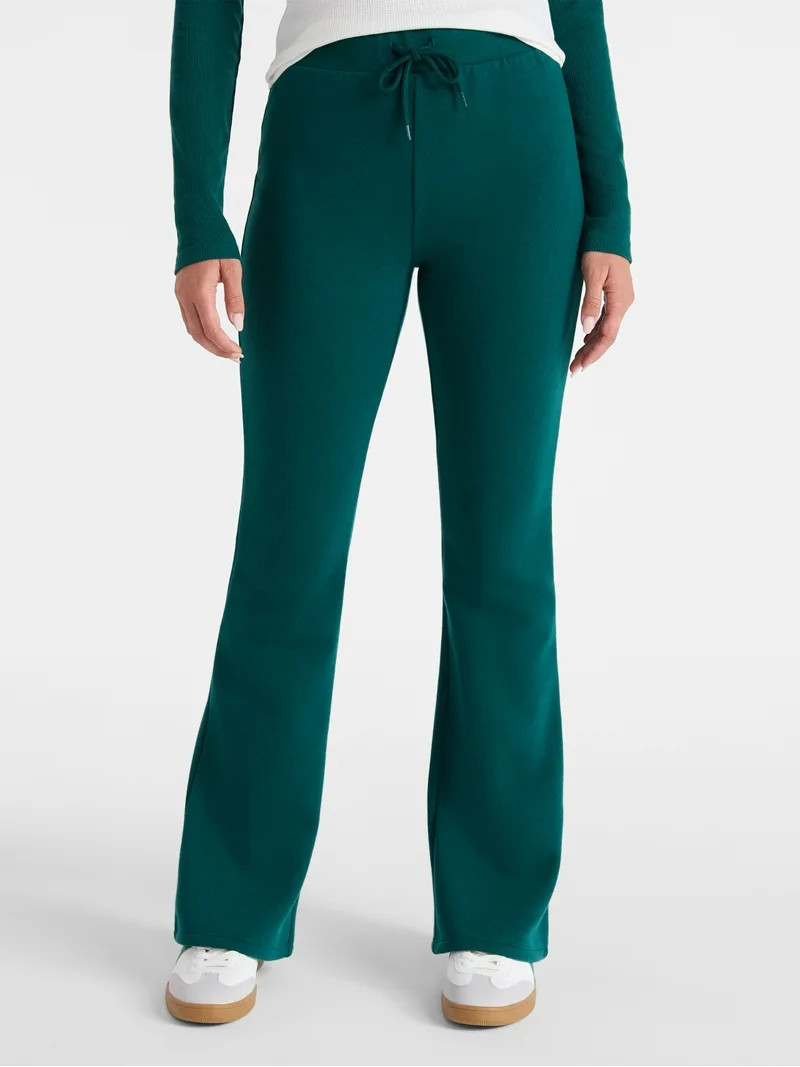 No Boundaries Fleece Flare Pants, 31.5” Inseam, Women’s | Walmart (US)