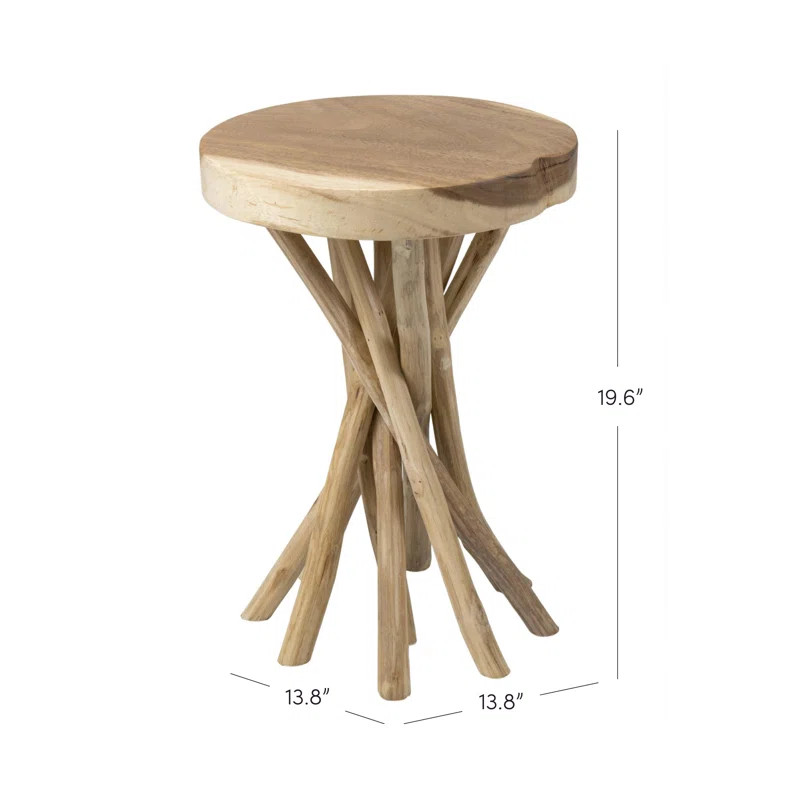 Selah Solid Wood Top Tree Stump End Table | Wayfair North America