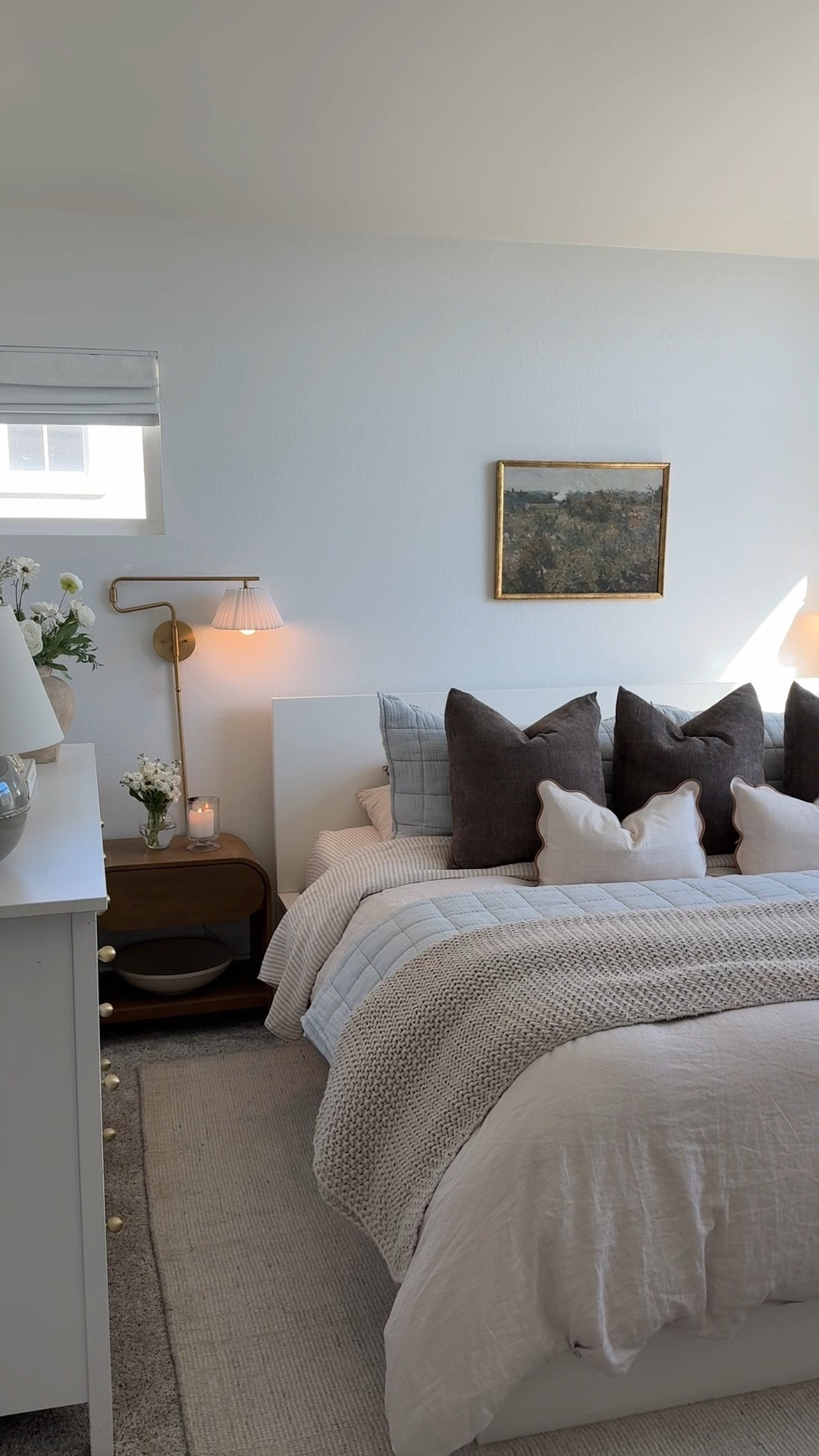 Code ‘INFG-25AHOUSEOFDAISIES10’ for bedding 

Bedroom decor, neutral bedroom, blue bedding, striped bedding, primary bedroom, small bedroom 

#LTKStyleTip #LTKFindsUnder50 #LTKHome