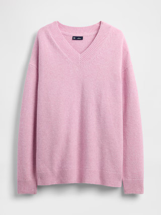 CashSoft Oversized V-Neck Sweater | Gap (US)