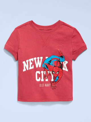 Old Navy x Marvel Spider-Man Graphic Ringer T-Shirt for Toddler Boys | Old Navy (CA)