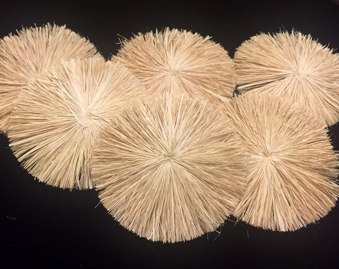 Raffia flower 3" | Etsy (Global)