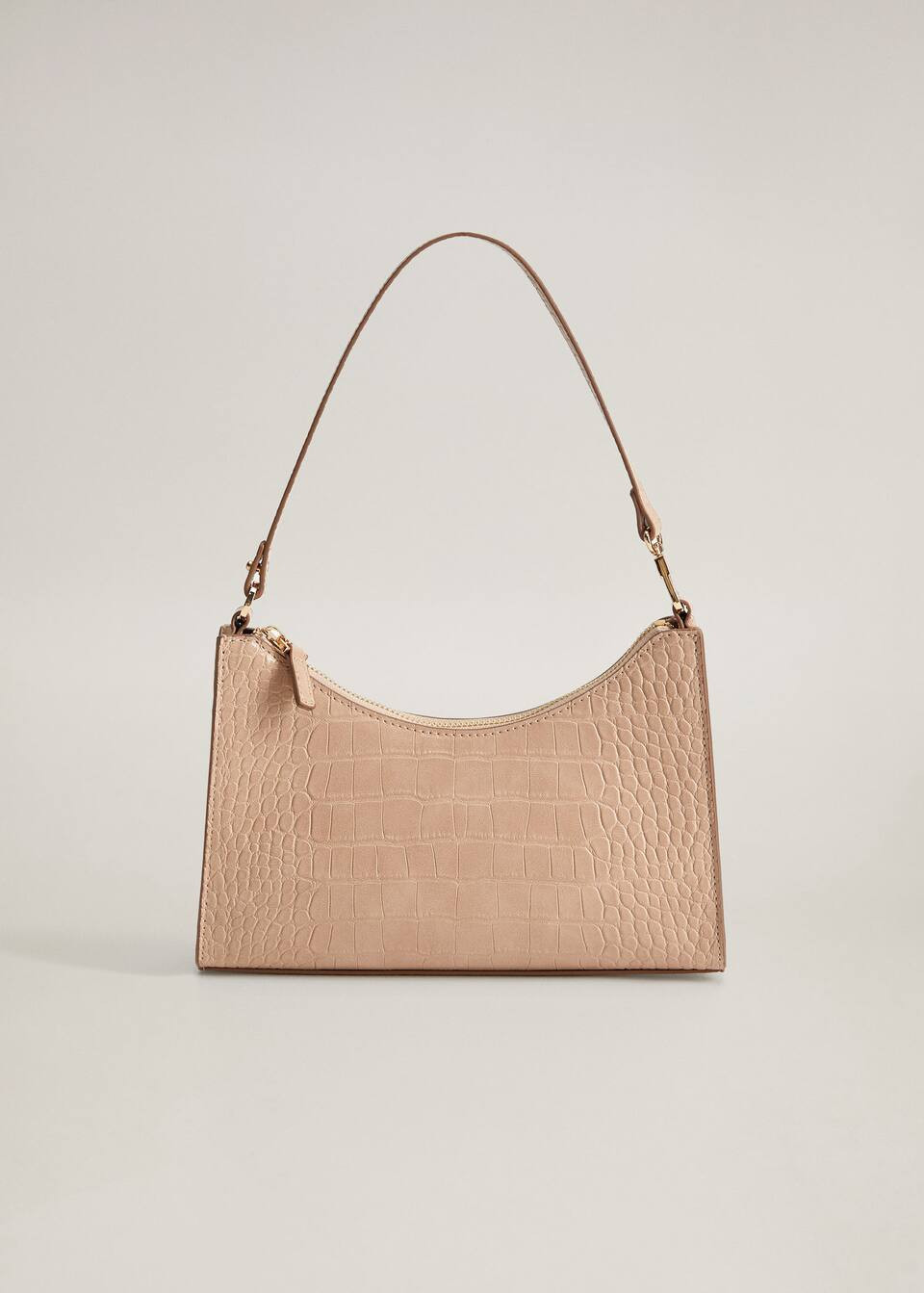 Croc-effect baguette bag | MANGO (US)